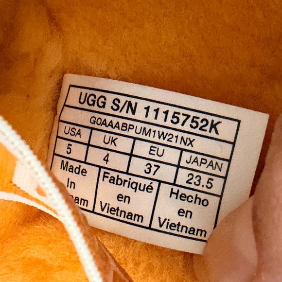 UGG 'Oh Yeah' Slippers Pop Orange‎ Womens Size 5 - Picture 6 of 9
